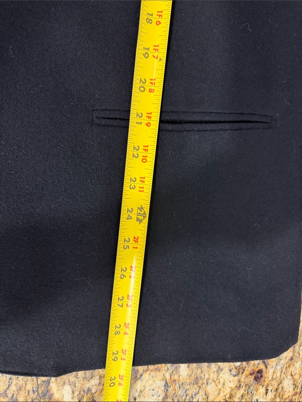 Vintage Adolfo International Black Wool Blazer Gold Button Career Jacket 12 - Picture 7 of 8